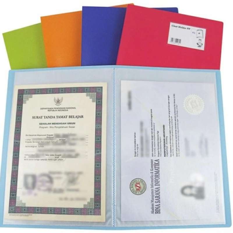 Jual Stationery File Folder Eagle Clear Holder Document Keeper Display ...