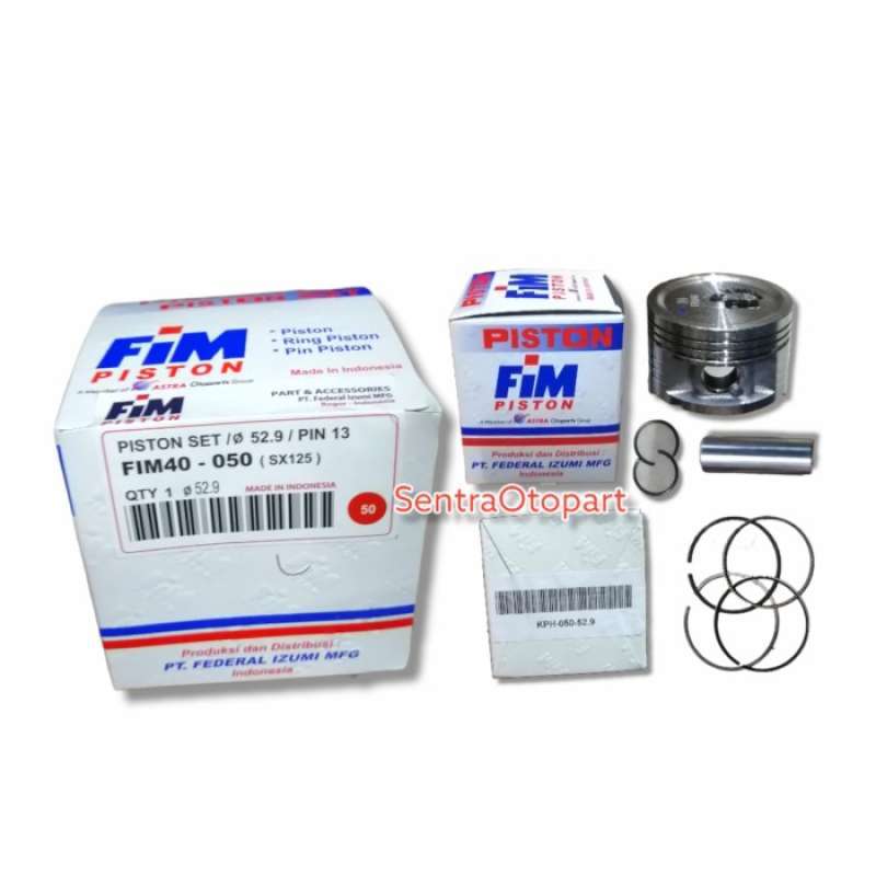 Promo Piston seher kit karisma supra x 125 oversize 50 fim Diskon 23