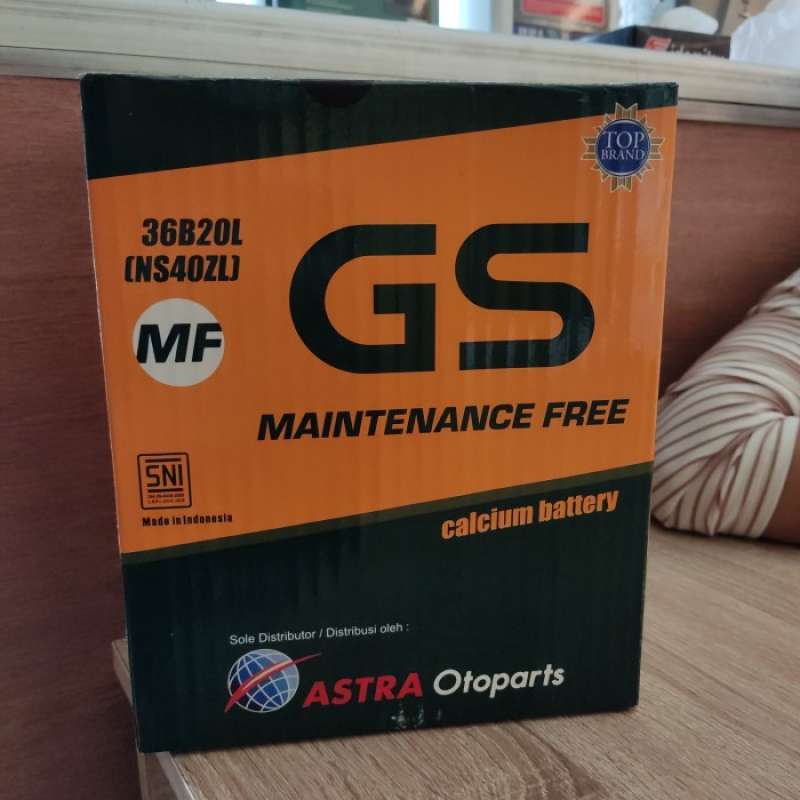 Promo Aki Mobil Gs Mf Astra Ns40Zl 36B20L 12V-35Ah Diskon 23% di Seller
