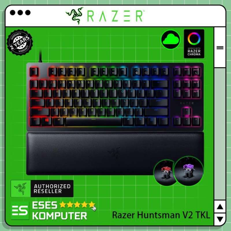 Jual Keyboard RAZER Huntsman V2 TenKeyLess RGB Chroma TKL Keyboard ...