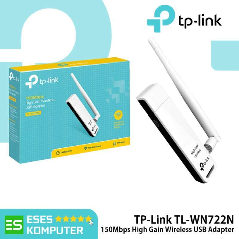 Jual WiFi Adapter TP-Link TL-WN722N 150Mbps High Gain Wireless USB ...