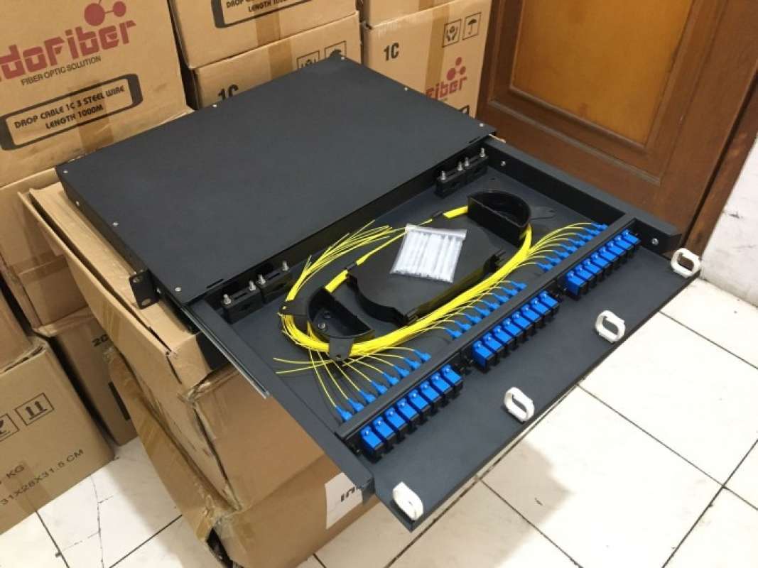 Promo OTB Rack 24 port SC Singlemode + Pigtail / ODF rack 24 port SC ...