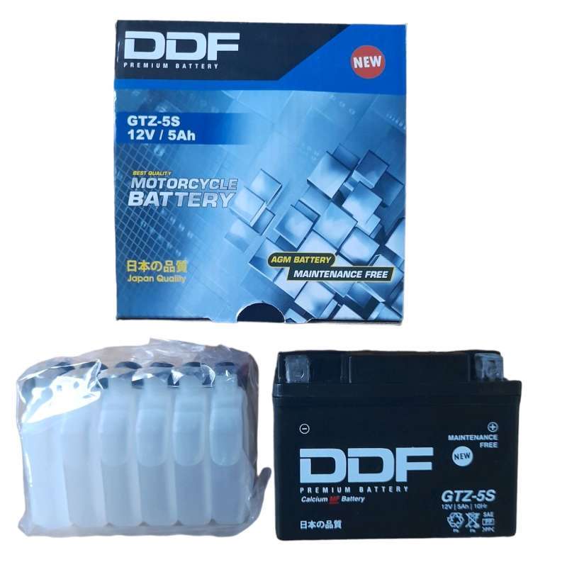Jual Aki motor DFF GTZ-5S 12V-5ah - Aki semi kering di Seller Sumber