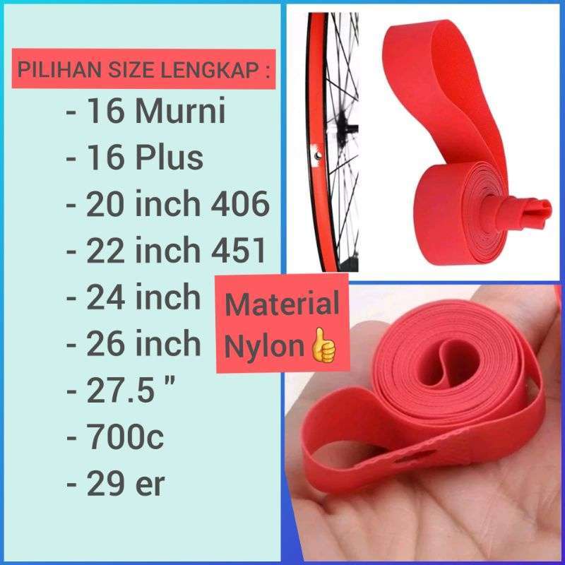 Jual Rim Rims Tape Roda Velg Sepeda Ukuran Lengkap 16 20 22 24 26 27.5 inch 700c 29er Inner Tube