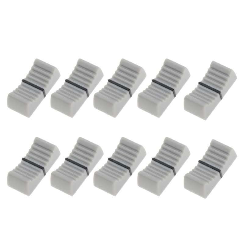 Jual 10Pieces Mixer Straight Sliding Potentiometer Knob Cap Fader Plastic Cap di Seller Homyl