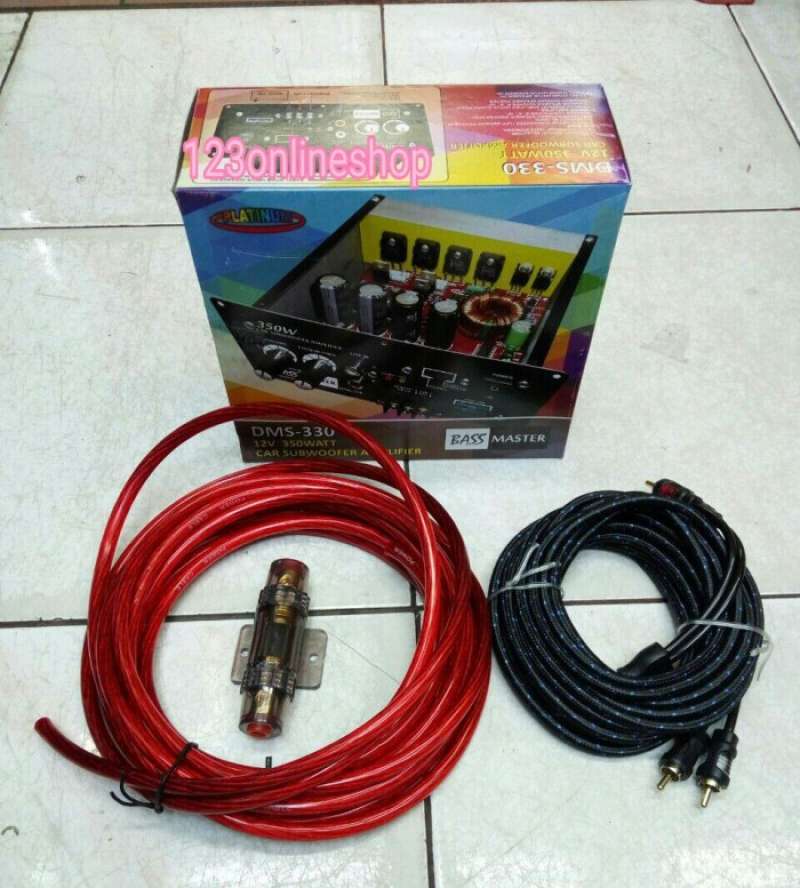 Jual Terbaik Power Kit Subwoofer/Monoblock Dms330 Bass Master+Kabel Set 5M Eksklusif di Seller