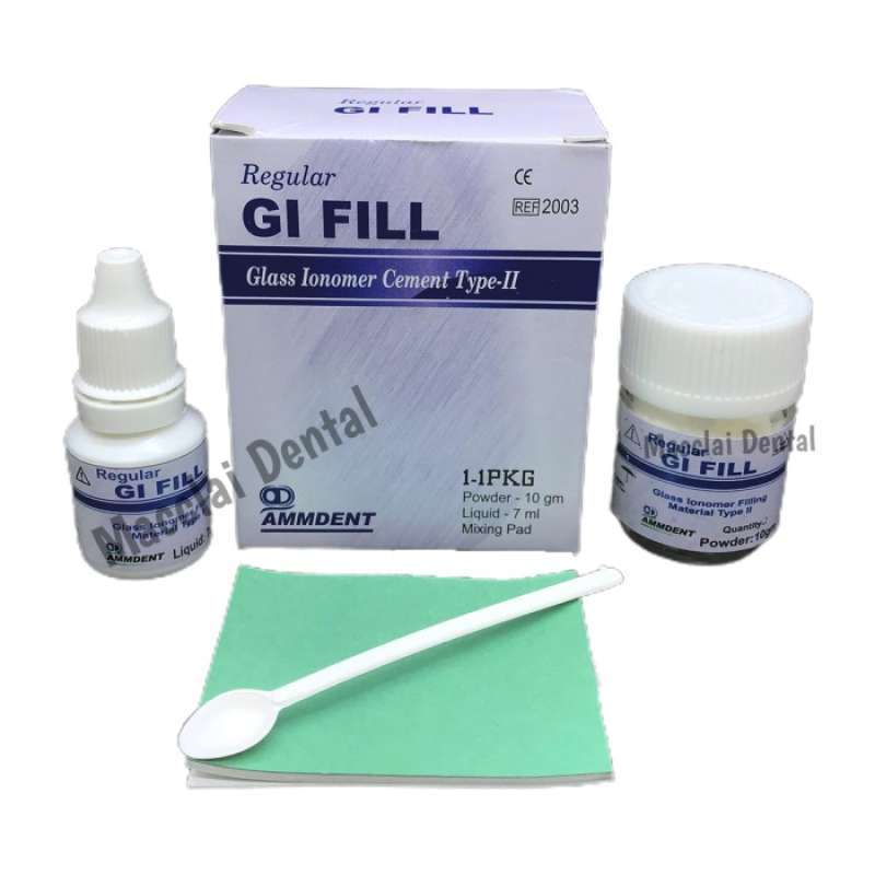 Promo DENTAL GIC GLASS IONOMER RETORATIVE SERUPA FUJI 9 / GI FILL REGULER Diskon 33 di Seller