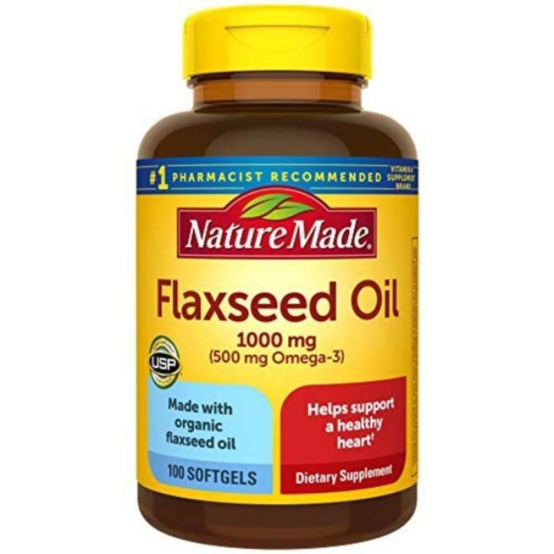 Promo NATURE MADE FLAXSEED OIL 1000MG 500MG 100.TABLET Diskon 33 di