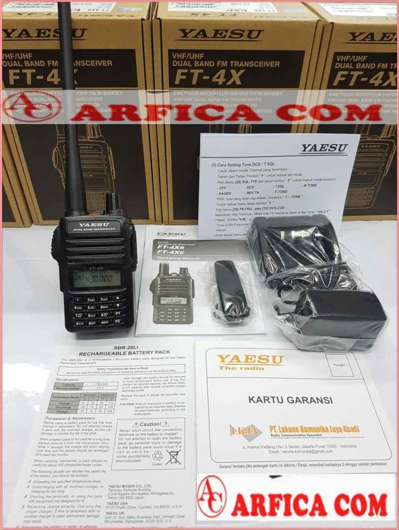 Jual JUAL HT Yaesu FT-4X DualBand Yaesu FT4X Yaesu FT 4X ORIGINAL RESMI ...