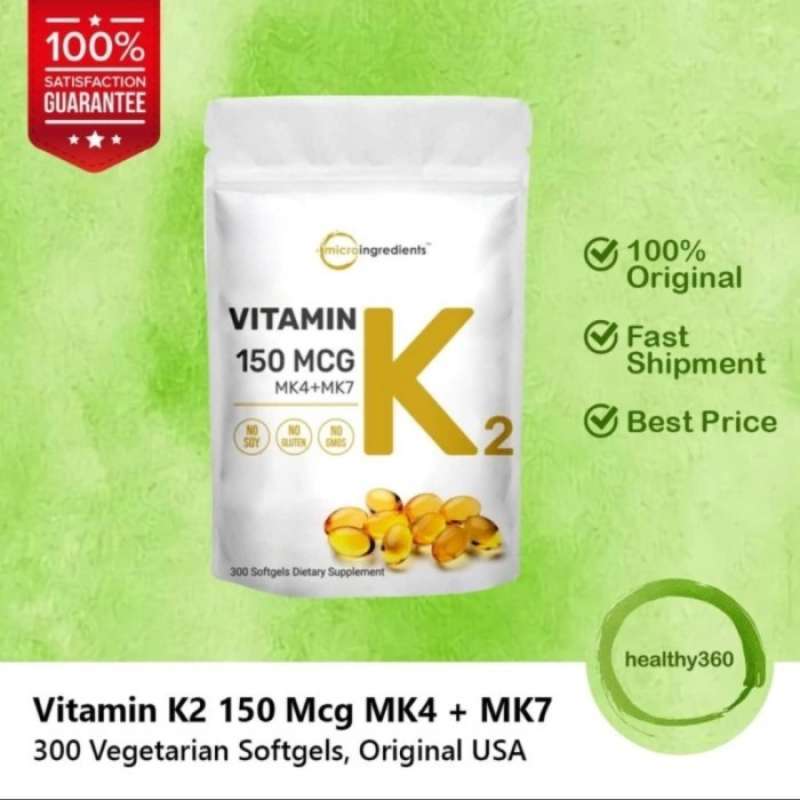 Promo Vitamin K2 150MCG MK4+MK7 Isi 300 Softgel Dietary