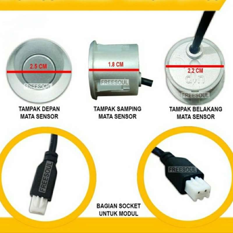 Promo SENSOR PARKIR MUNDUR 4 TITIK BUNYI MOBIL NISSAN MARCH JUKE 