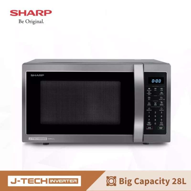 Promo SHARP Microwave Grill Inverter Oven 28 Liter R753GX(BS) Diskon