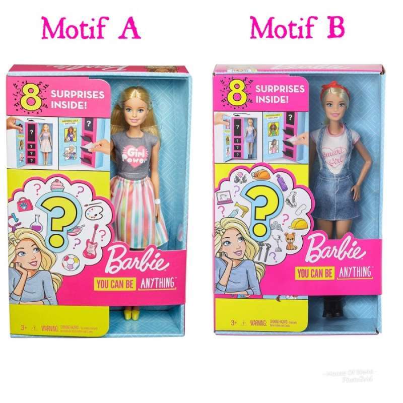 Promo BARBIE YOU CAN BE ANYTHING BARBIE 8 SURPRISES DOLL CAREER