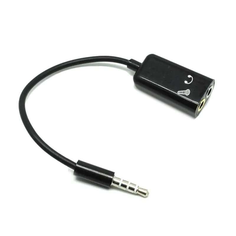 Jual Splitter audio jack untuk microphone dan headphone smartphone [3.5