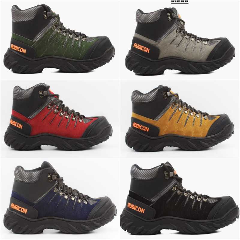 Jual Sepatu Boots Pria Safety Tracking Hiking Touring Rubicon Dieng