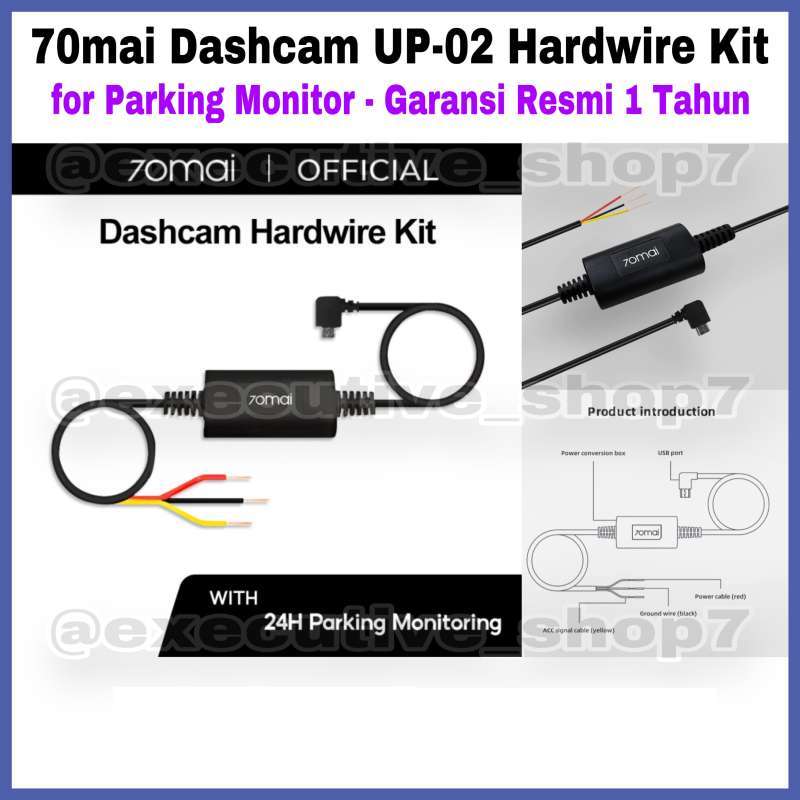 70mai Hardwire Kit UP06 Für Dashcam - 24h Parkmodus Mit Niederspannungsschutz