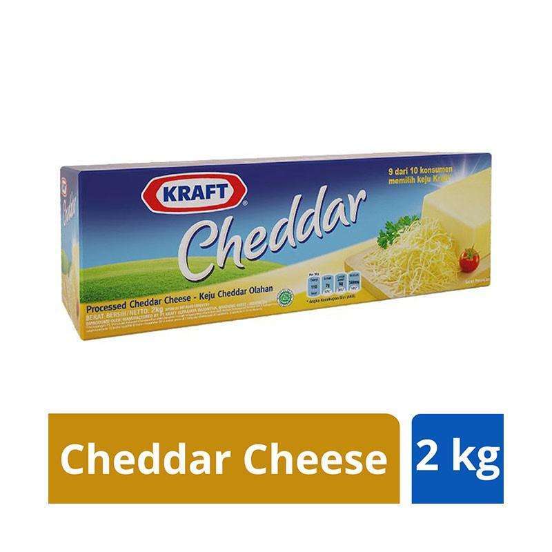 Jual Kraft Cheddar Processed Cheese Keju [2 Kg] di Seller The Sweet