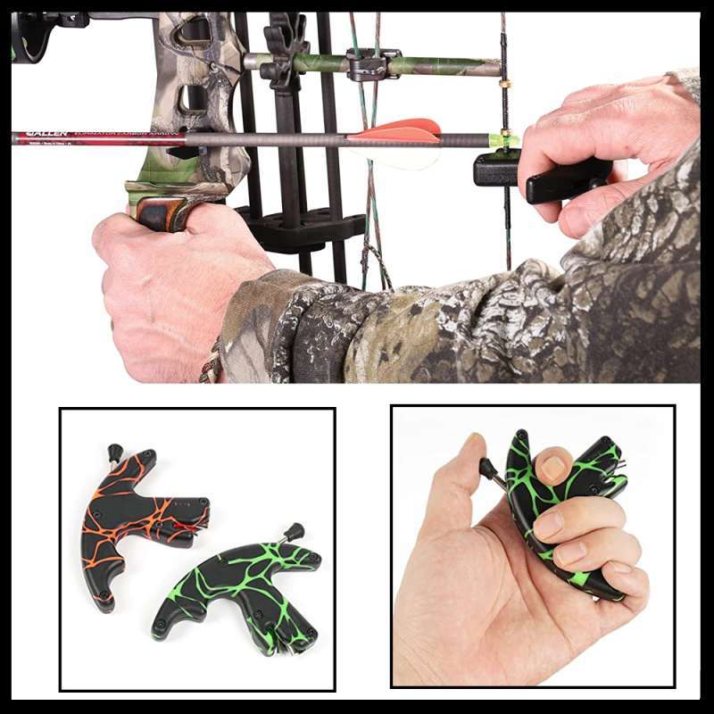 Jual Hand Grip Trigger Bow Arrow Anak Panah Caliper Pengait Hook Thumb Black di Seller ZEB
