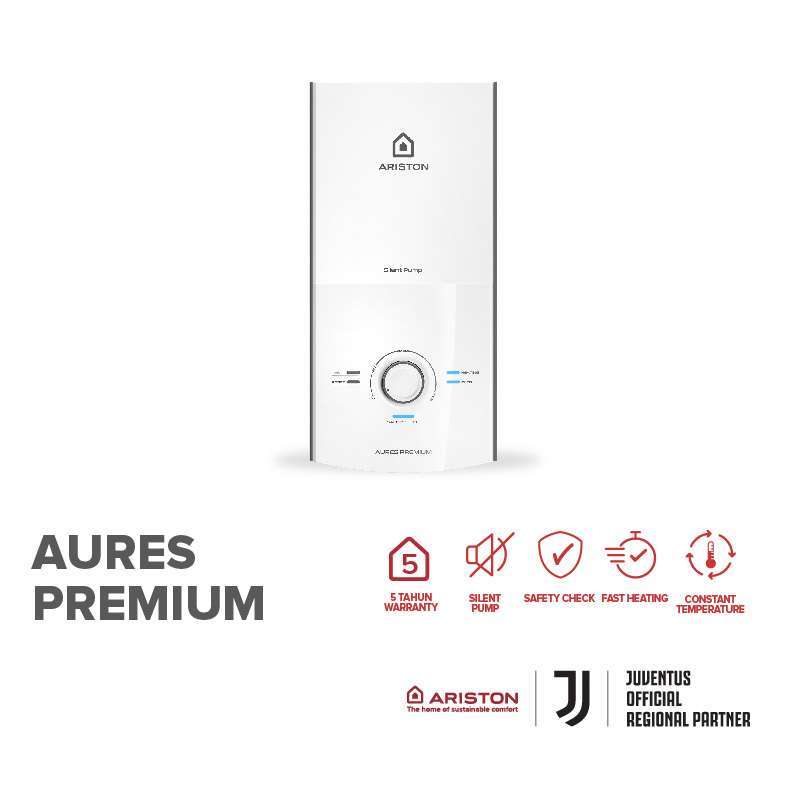 Promo ARISTON Instant Water Heater Aures Premium 2400 Watt (Tanpa