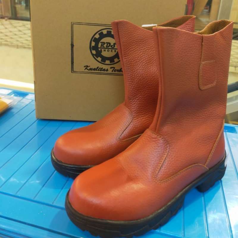 Promo Sepatu Safety boots RDS Murah/ sepatu safety boots ujung besi