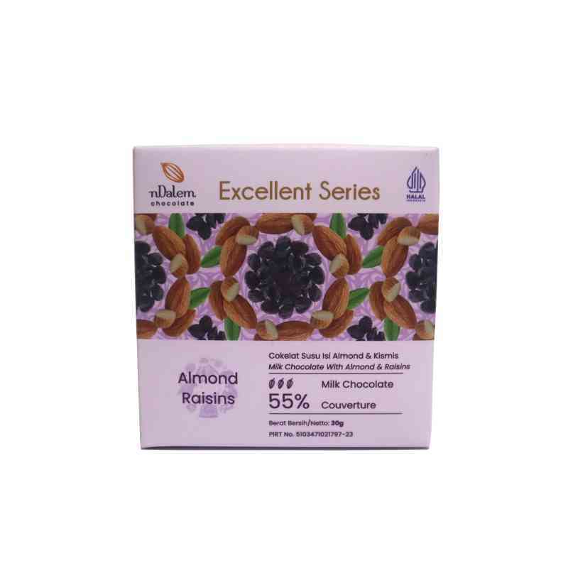 Jual Milk Chocolate with Almond and Raisins [Cokelat Susu isi Almond