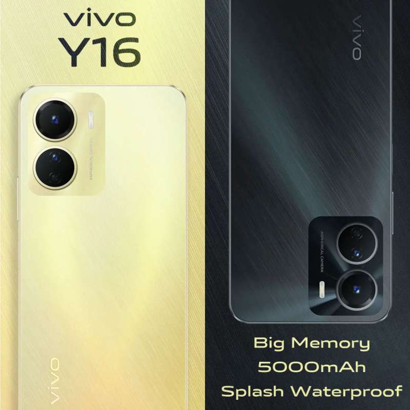 Jual [vivo] Vivo Y16 3/32 4/64 5000mah Ai Triple Mode Camera 100% ...