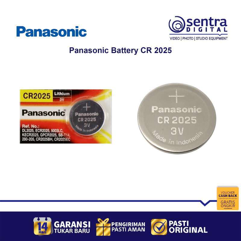 Jual Panasonic Battery CR 2025 di Seller Sentra Digital Official Store