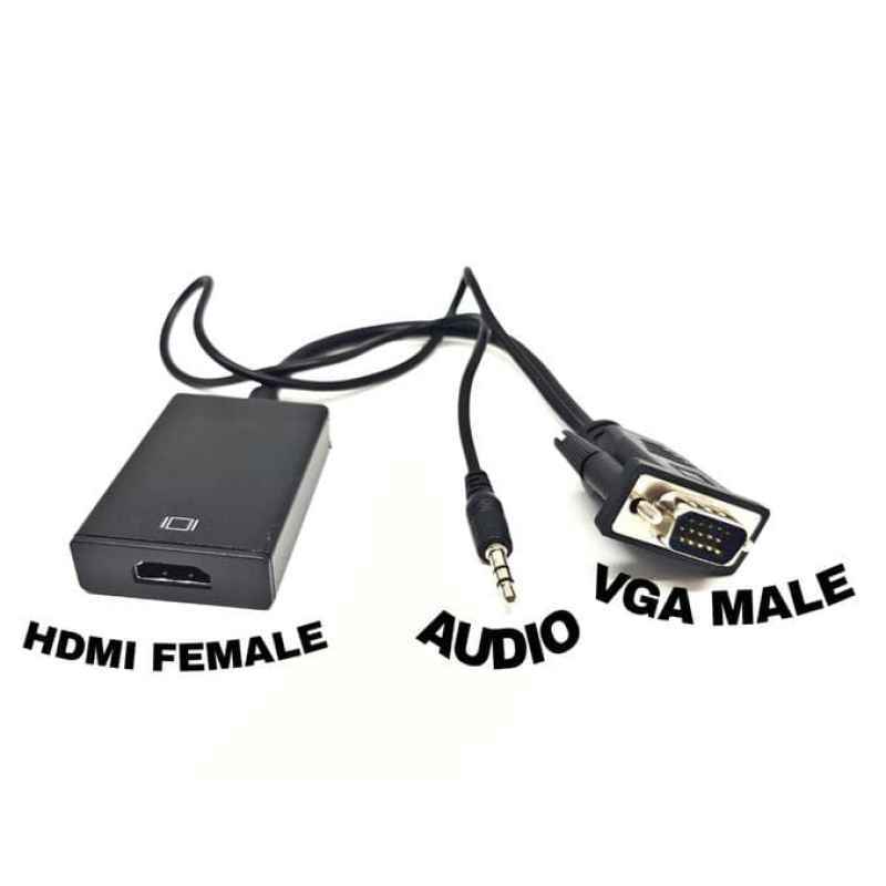 Jual New Converter KABEL VGA to HDMI Adaptor With Micro