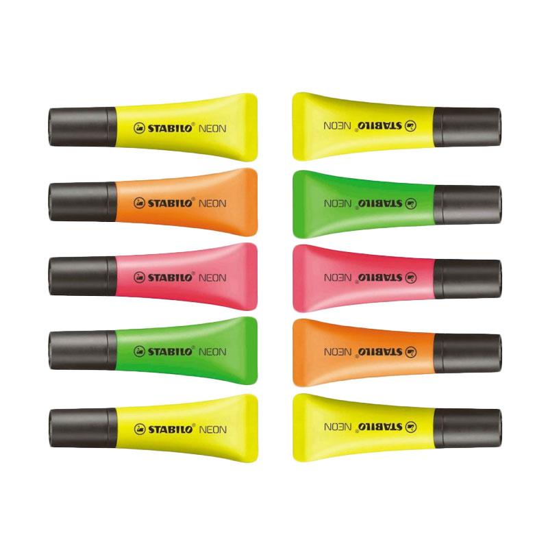 jual stabilo neon mix colors highlighter set 10 jual stabilo neon mix colors highlighter set 10