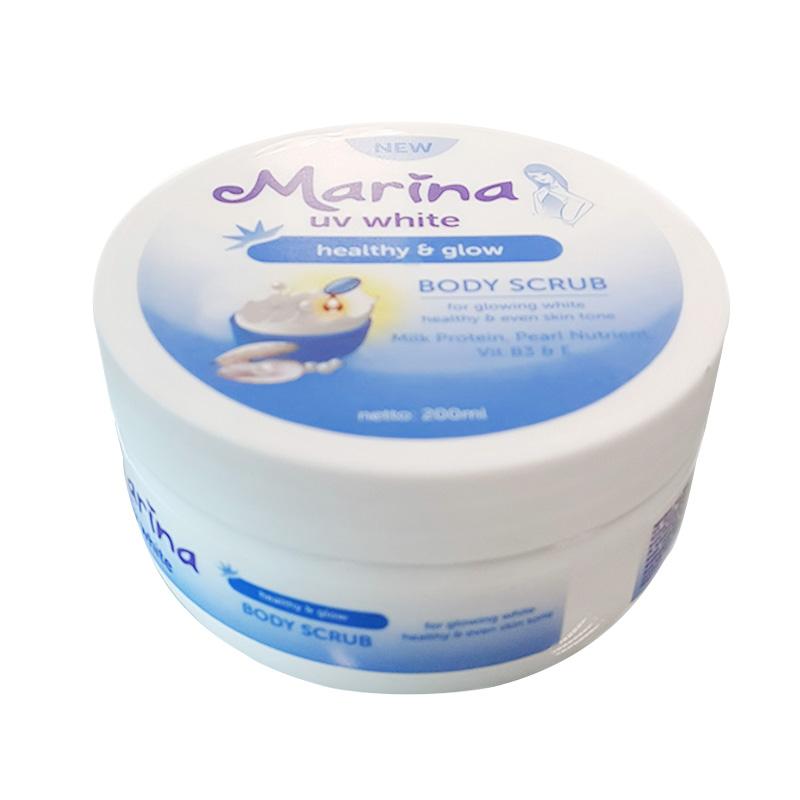 Jual Marina Body Scrub UV White Healthy & Glow Scrub [200 mL] di Seller