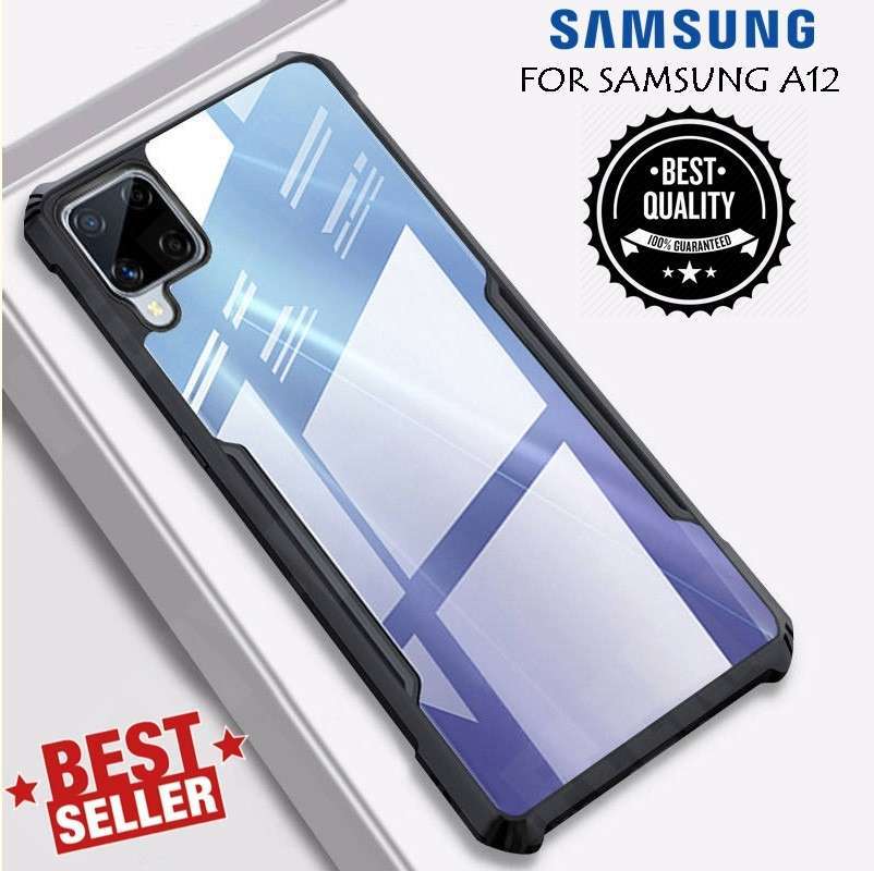 âˆš Case Samsung A12 Beatle Series Bumper Transparan Clear