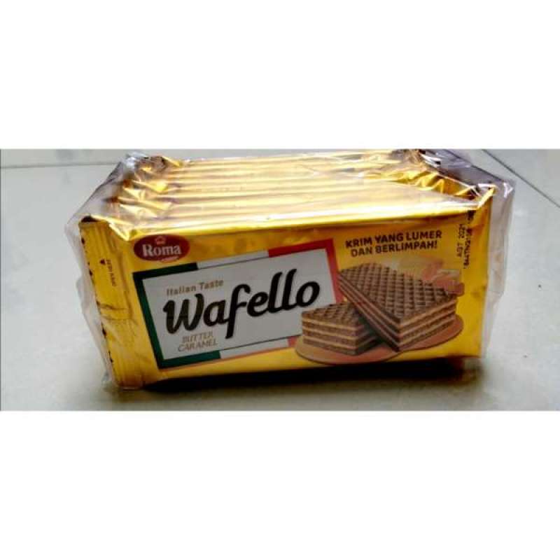 Promo Roma Wafello Butter Caramel [17 Gr/ 10 Pcs/ Pack] Diskon 8% Di ...