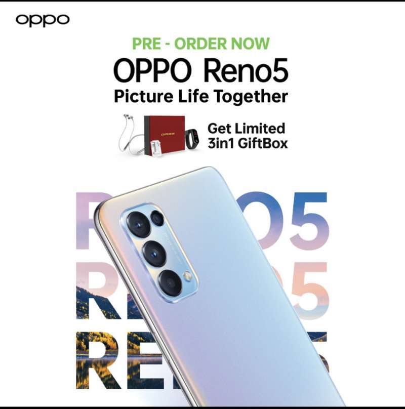 âˆš Oppo Reno 5 Nfc Ram 8/128gb Garansi Resmi Terbaru