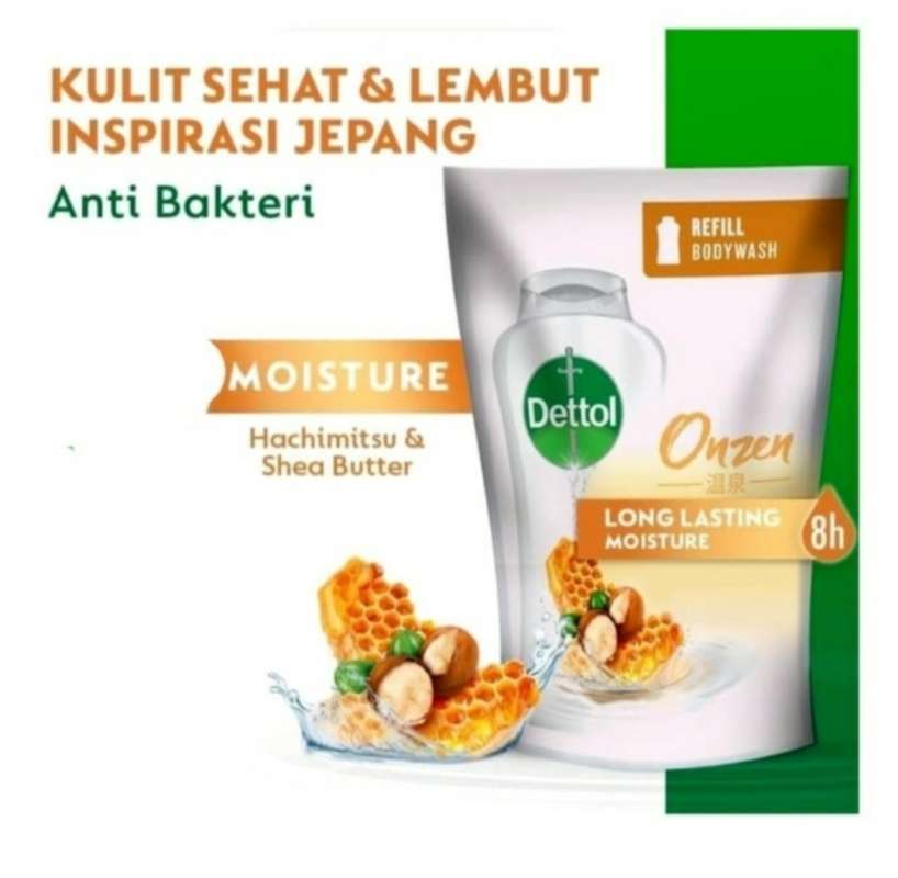 Jual DETTOL BODY WASH ONZEN HONEY 410 GR. DETTOL BODY WASH REFILL di