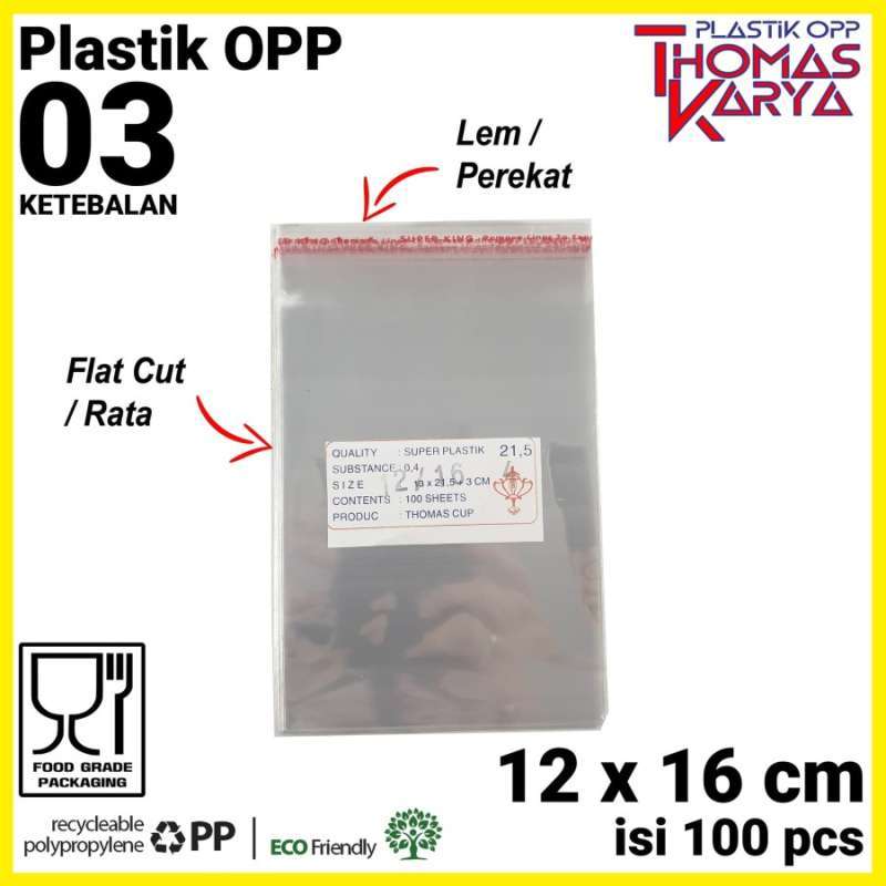 Jual Plastik Opp Lem Tipis 12x16 Cm Kemasan Roti Plastik Roti Undangan
