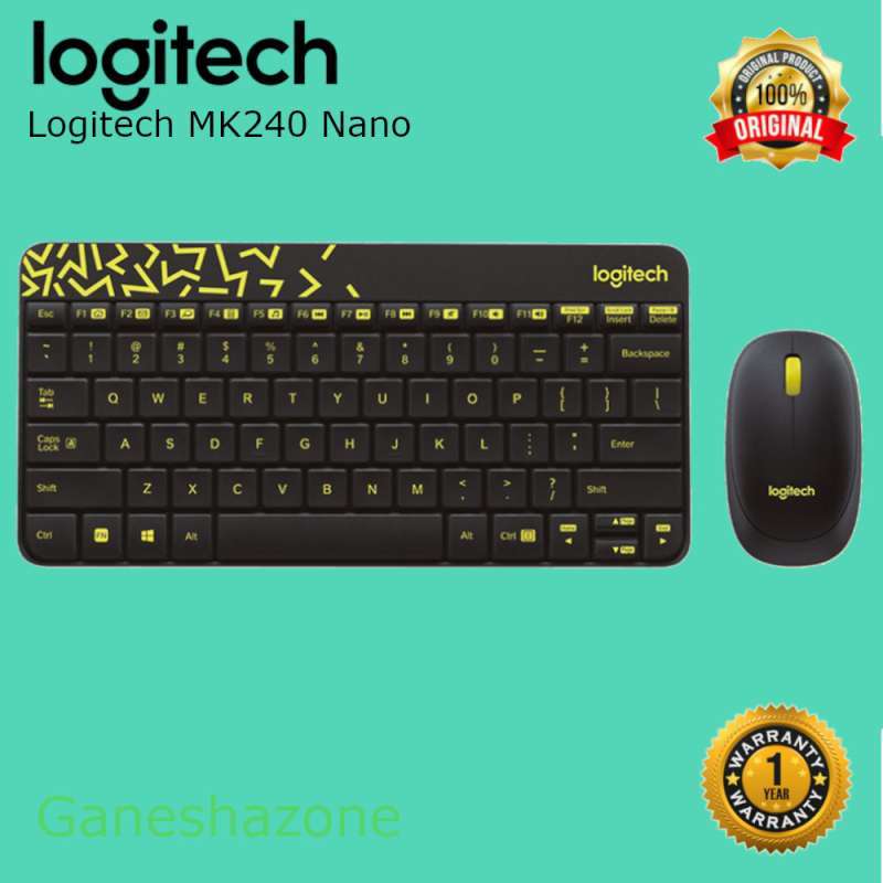 Jual Logitech MK 240 Wireless Keyboard And Mouse di Seller Ganesha