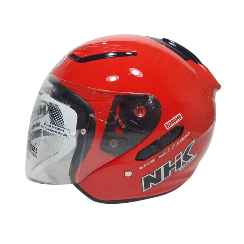 Jual Nhk R1 Double Visor Helm Half Face Solid Red L Di Seller C4mille Pejagalan, Kota