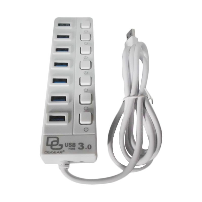 jual digigear usb hub white 3 0 7 port sakelar on jual digigear usb hub white 3 0 7 port sakelar on