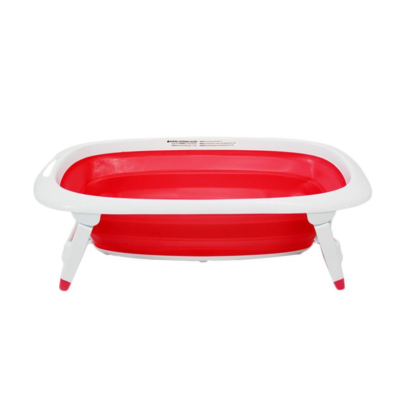 Jual L'abeille Folding Baby Bath - Merah Online - Harga 