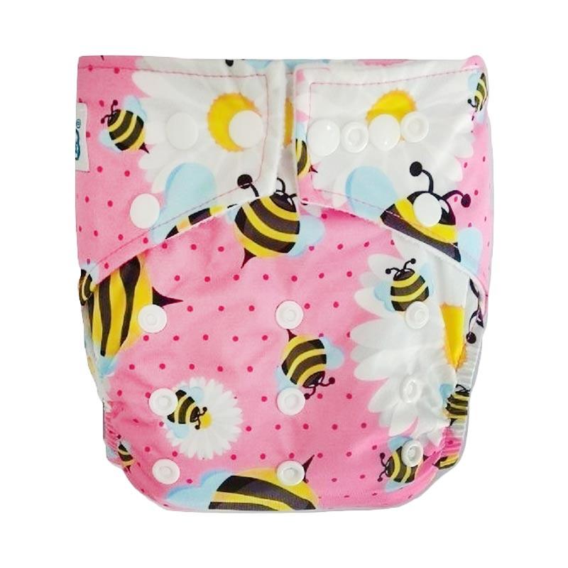 Jual Babyland Snap Microfiber Clodi Popok Kain Bayi - Pink