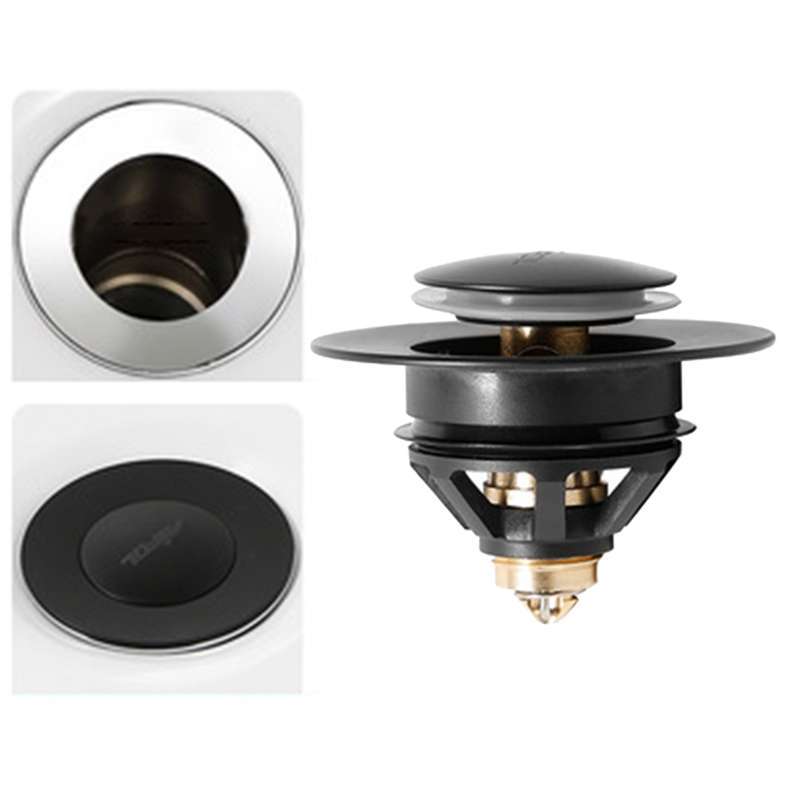 thumbnail image 2 of Buy No Overflow Wash Basin Drain Filter Bounce Core Sink Drain Plug Pop 2 of 12