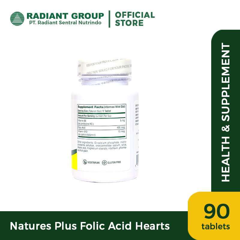 Promo Nature's Plus Folic Acid [90 Tabs] Diskon 20% di Seller Radiant ...