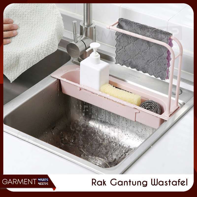 tempat cuci piring kran rak pengering sabun spons penyimpanan pakaian rak dudukan pengatur