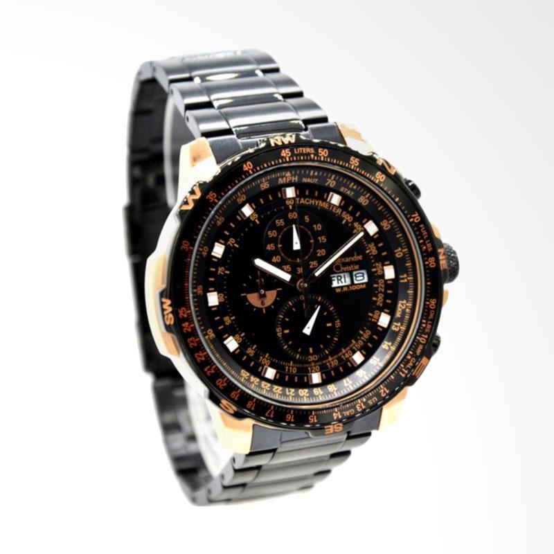 jual alexandre christie jam tangan pria black gold jual alexandre christie jam tangan pria black gold