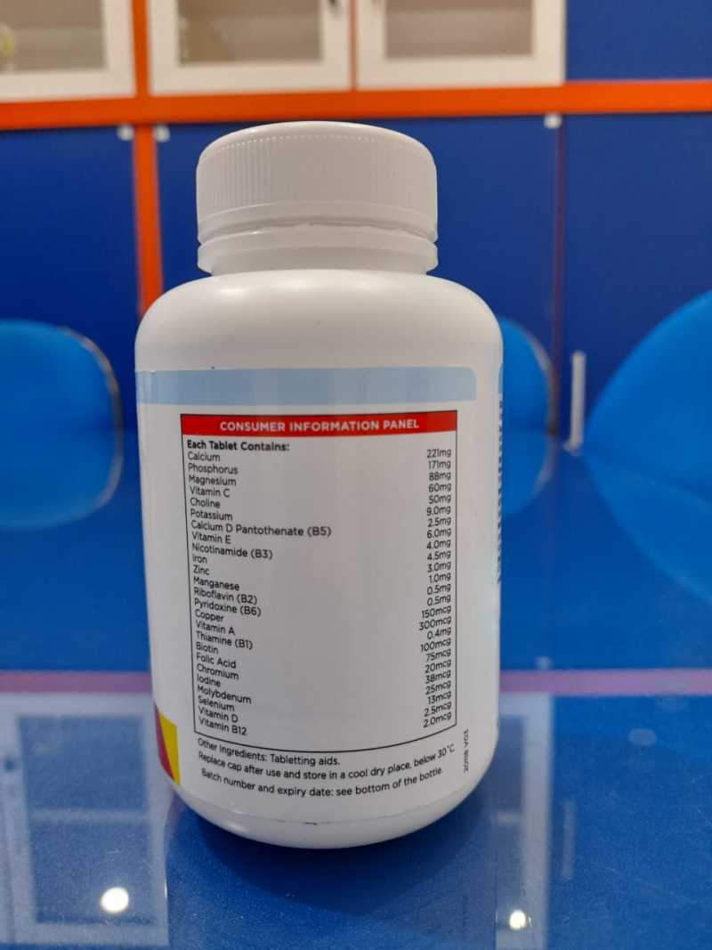 Multivitamin Rda Jual Rda Multivitamin Dan Mineral 120 Tablet By New Image-suplemen ...