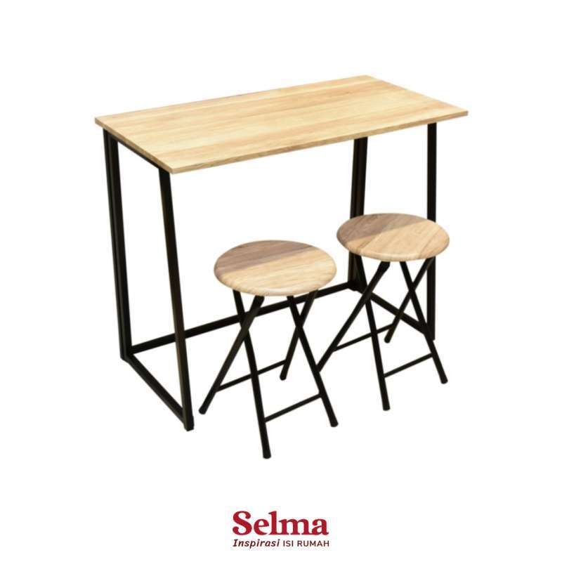 Jual LEXI FOLDING TABLE SET W 2 CHAIRS BEECH di Seller Selma Official