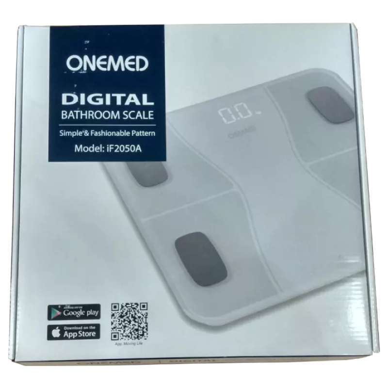 Promo TIMBANGAN BADAN ONEMED IF2050A DIGITAL WEIGHING SCALE WITH BLUETOOTH PACKING BUBBLE