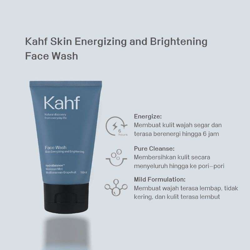 Jual Kahf Skin Energizing and Brightening Face Wash 100 ml Sabun cuci