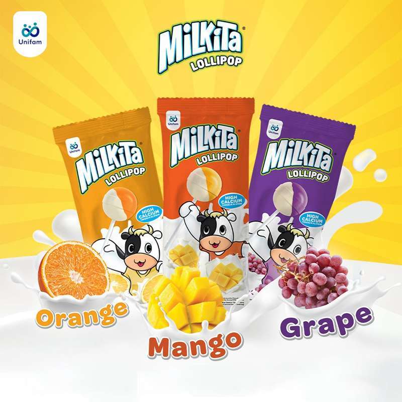 Jual Milkita Lolipop Assorted Renceng Isi 12 Pcs (orange) - Permen Susu ...