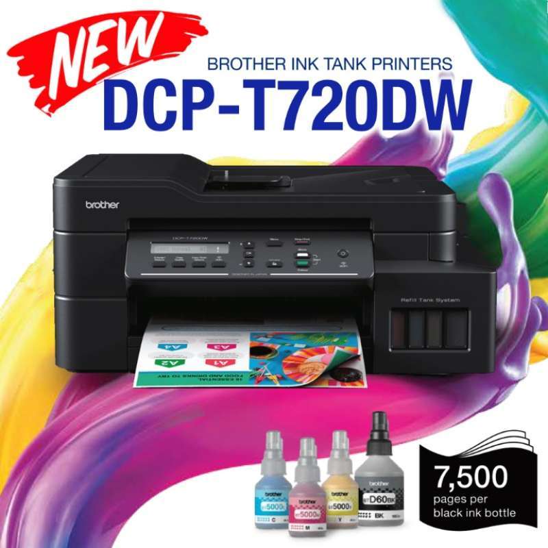 Promo Brother Dcp-t720dw Printer Aio F4 Ink Tank Multifunction T720 ...